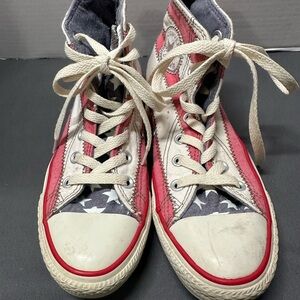 VTG 80'S CONVERSE Chuck Taylor Made in USA  American Flag Size 5
